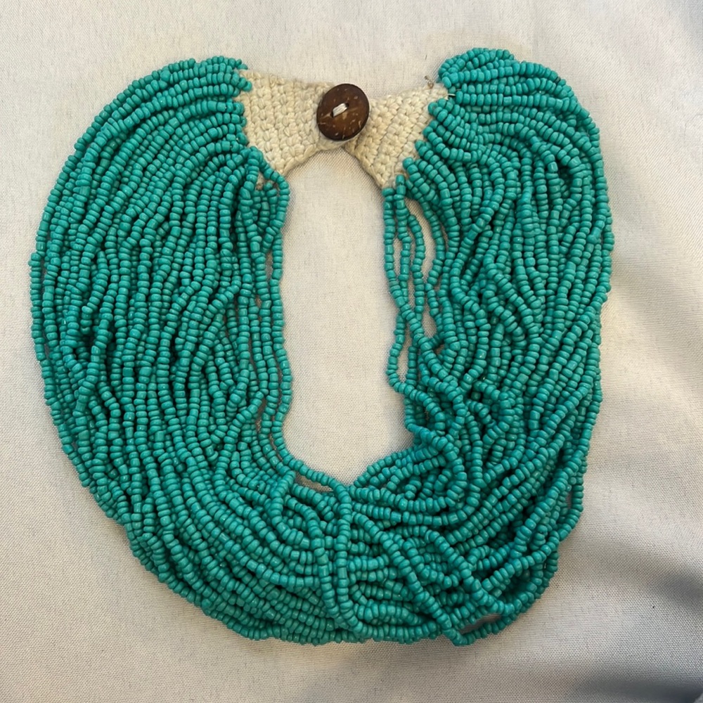Turquoise beaded necklace